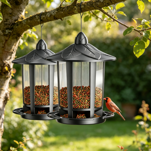 Castle Style Hanging Bird Feeder