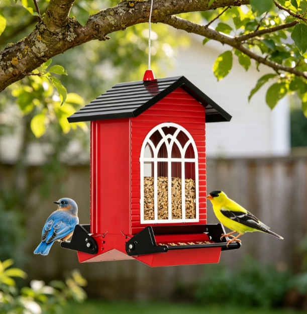 Weight Activated Squirrel Resistant Bird Feeder