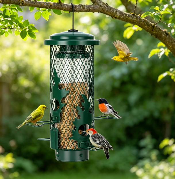 Gravity Protection Mesh Bird Feeder