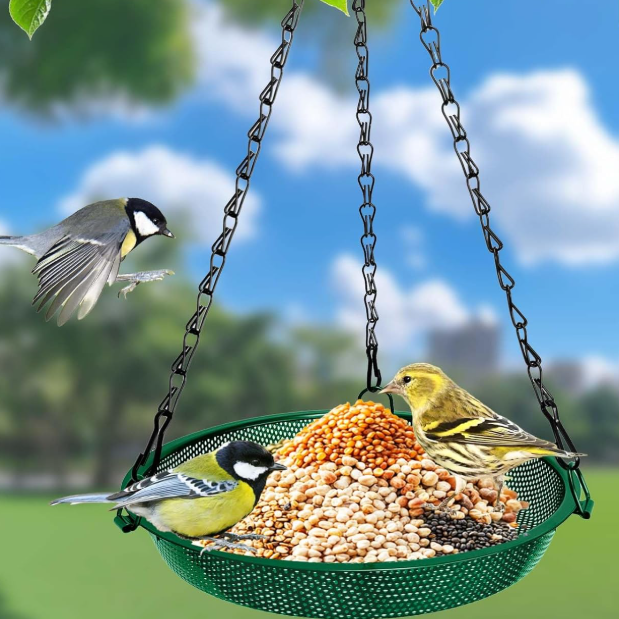 Stainless Mesh Platform Bird Feeder