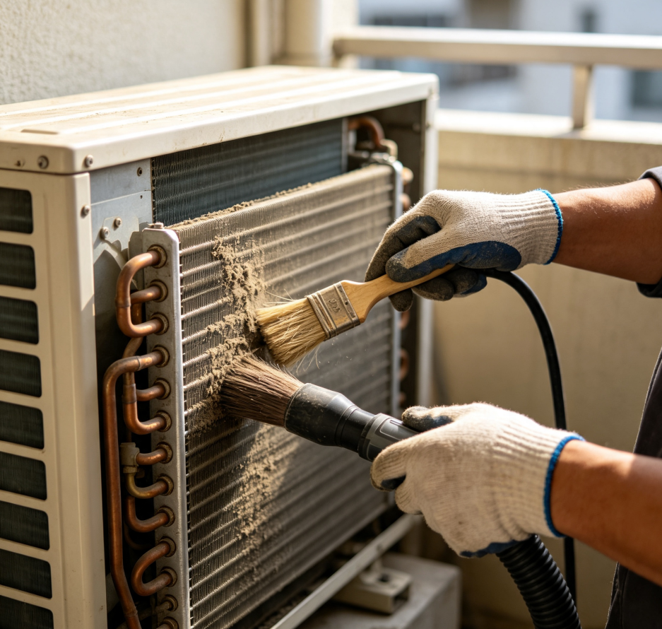 Condenser Fin Cleaning & Maintenance Package