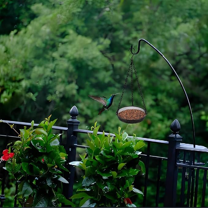 Metal Mesh Hanging Bird Feeder Tray - Image 2