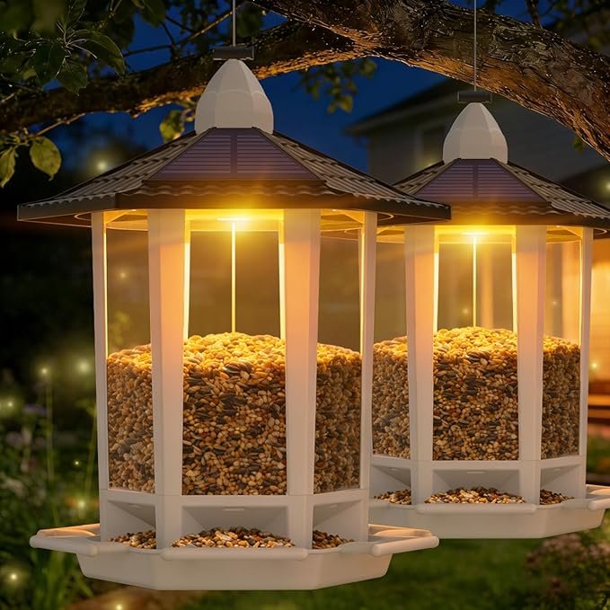 Solar Hanging Bird Feeder