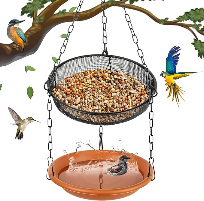 Hanging Bird Bath and Feeding Tray - Image 2
