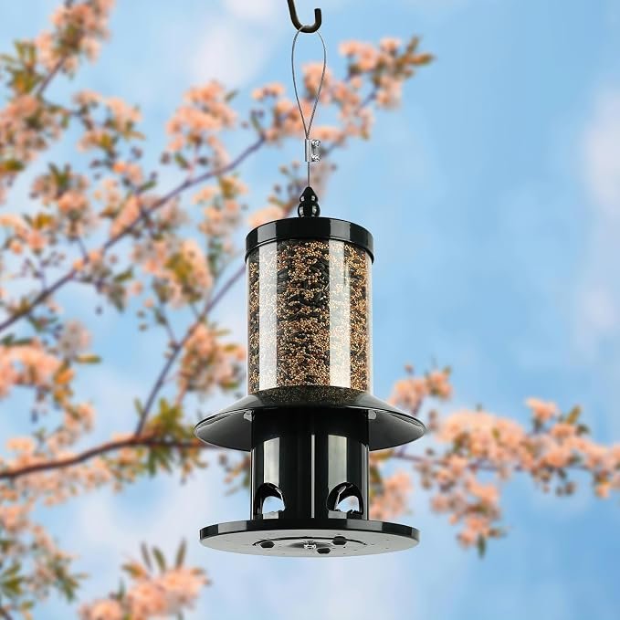 360 Degree Hanging Bird Feeder with Tray