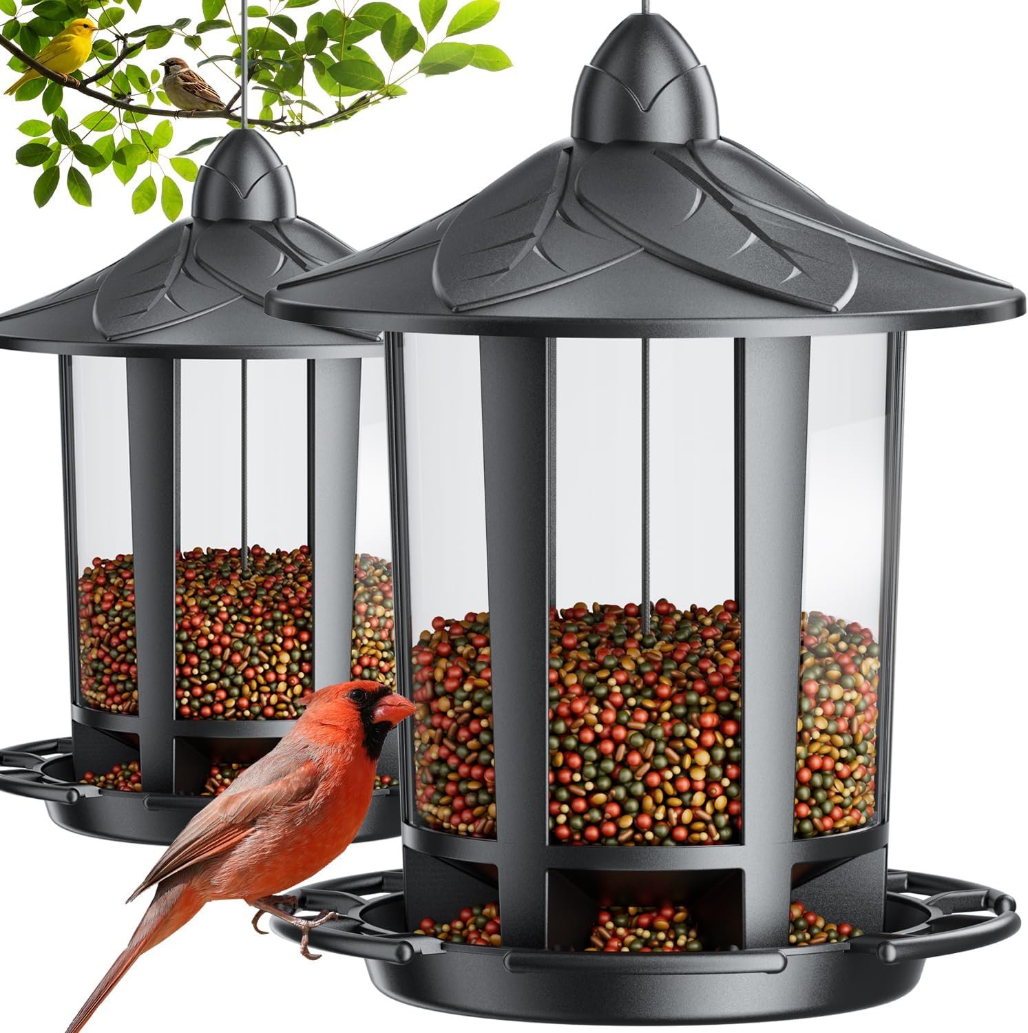 Castle Style Hanging Bird Feeder - Image 2