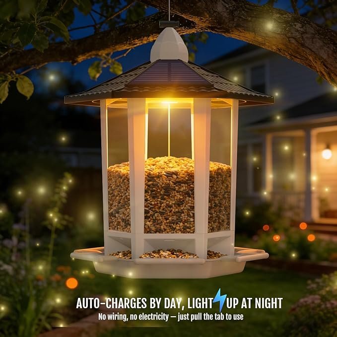 Solar Hanging Bird Feeder - Image 2