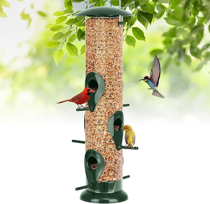Metal Tube Bird Feeder