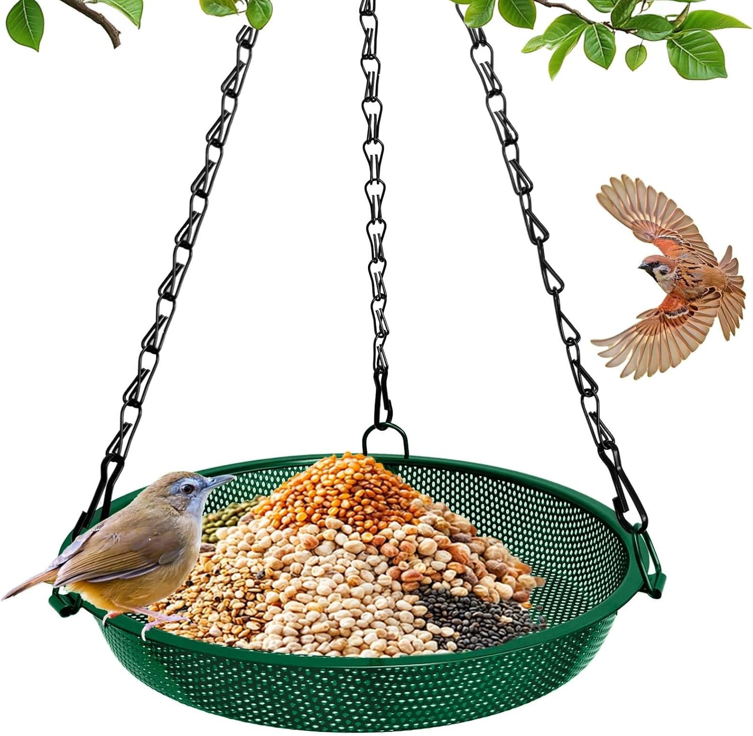 Stainless Mesh Platform Bird Feeder - Image 2
