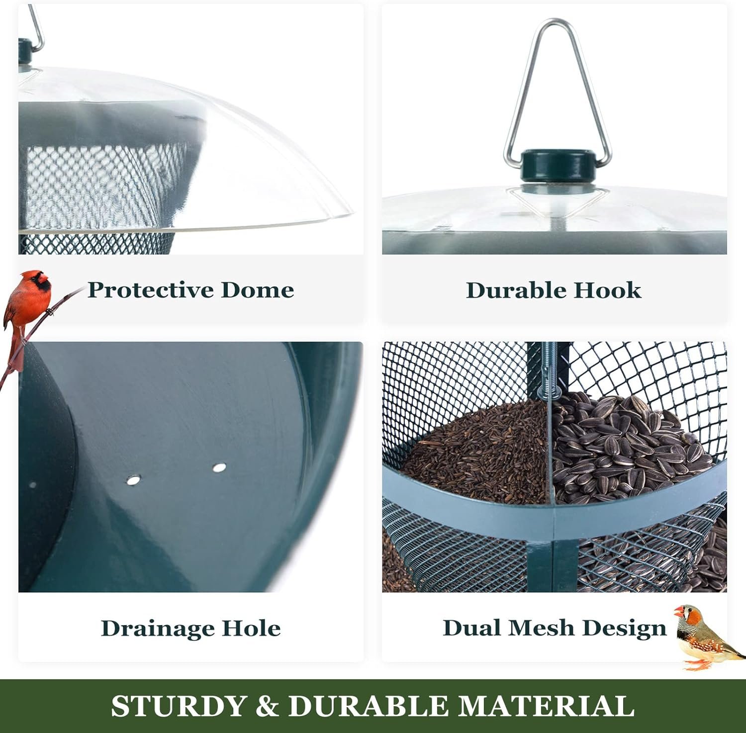 Two Layer Hanging Bird Feeder - Image 2