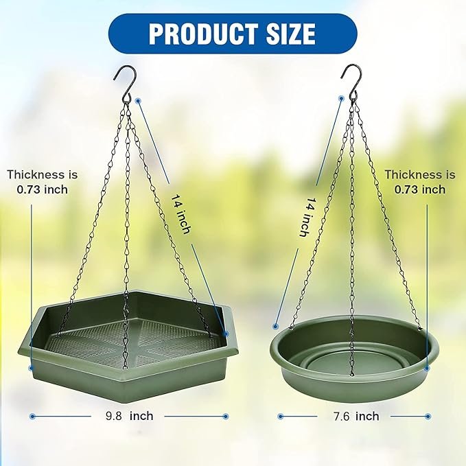 Hanging Bird Bath Feeding Tray - Image 2