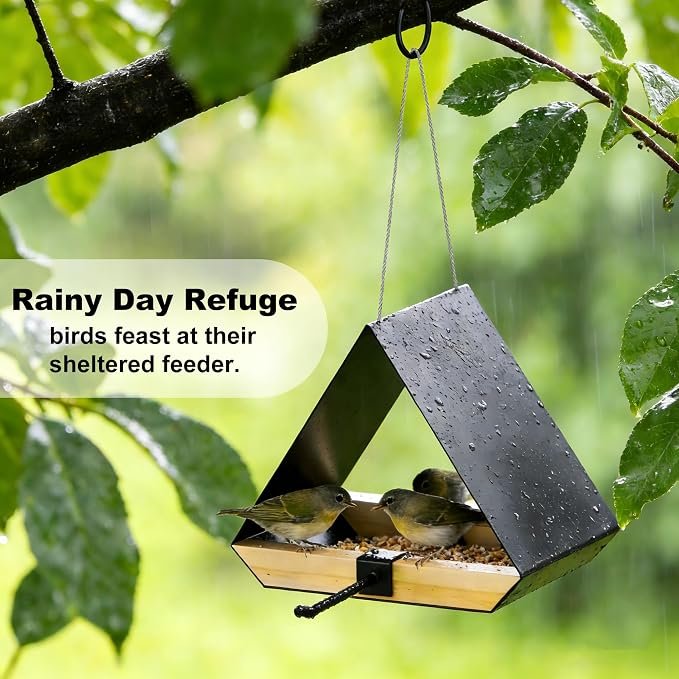 Metal Roof Hanging Bird Feeder - Image 2