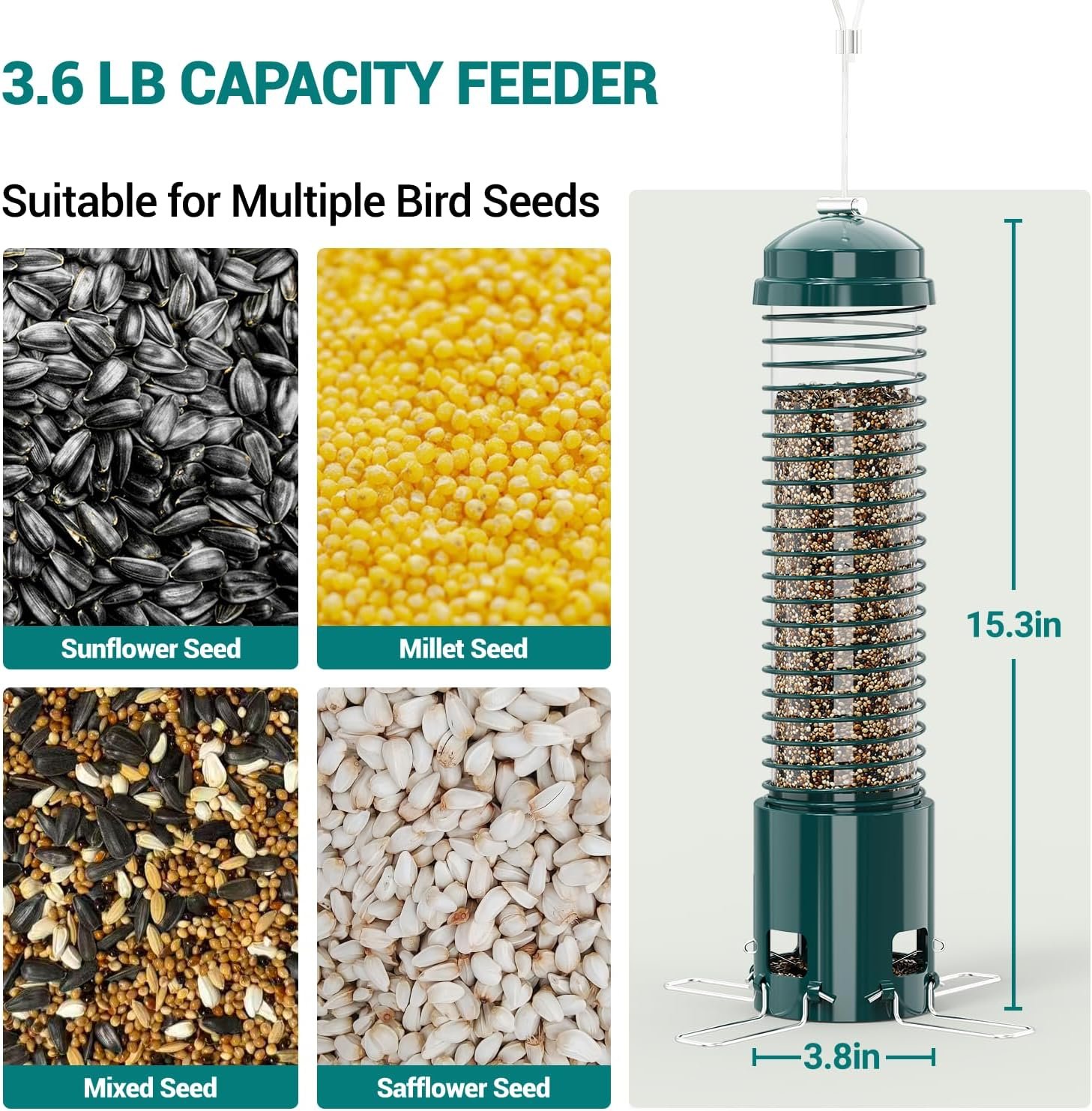 Squirrel Resistant Metal Bird Feeder - Image 2