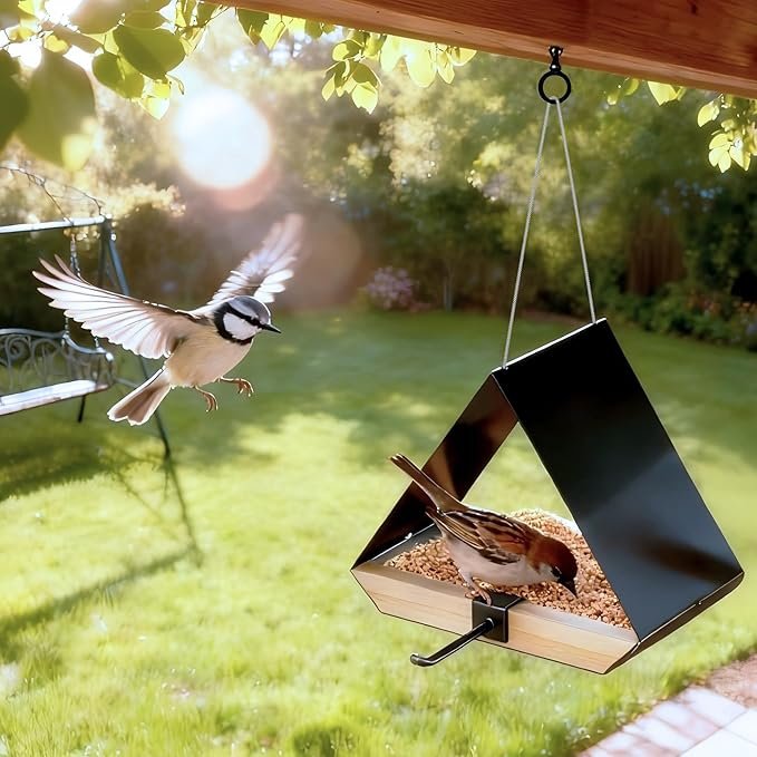 Metal Roof Hanging Bird Feeder