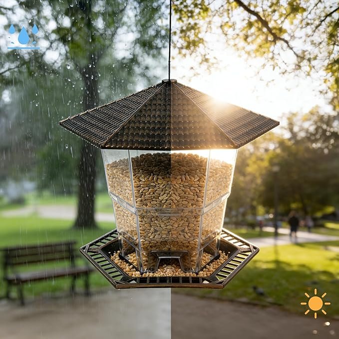 Gazebo Style Hanging Bird Feeder